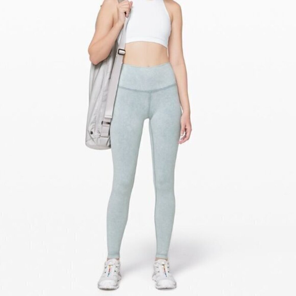 Lululemon Wunder Under Hi-Rise Tight 28" Full-On Luxtreme Washed Chambray Size 4